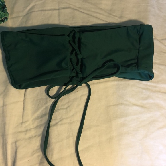 Green palm frond bikini size m - Picture 6 of 7